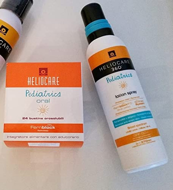 Heliocare Solar Protection Set Children. Heliocare 360 Children Lotion Spray Spf 50 + 200 Ml + Pediatrics Oral 24Bus