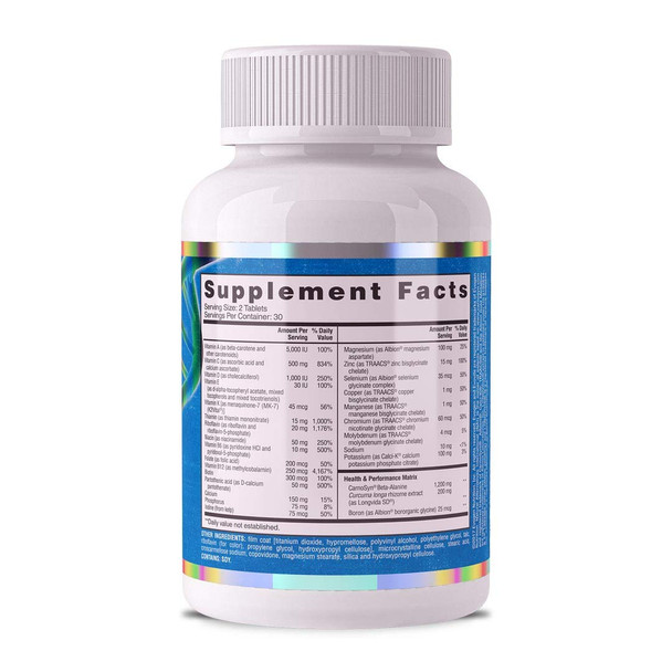 Evogen Evovite | Immune Boosting Elite Sport Multivitamin with Beta-Alanine & Curcumin | 30 Day Supply