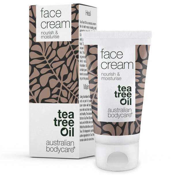 Australian Bodycare Face Cream 50ml - Moisturiser spot treatment, pimple, oily, acne prone skin. Tea Tree Cream Face Moisturiser. Spot Cream and anti blemish moisturiser. 100% Natural Tea Tree Oil.