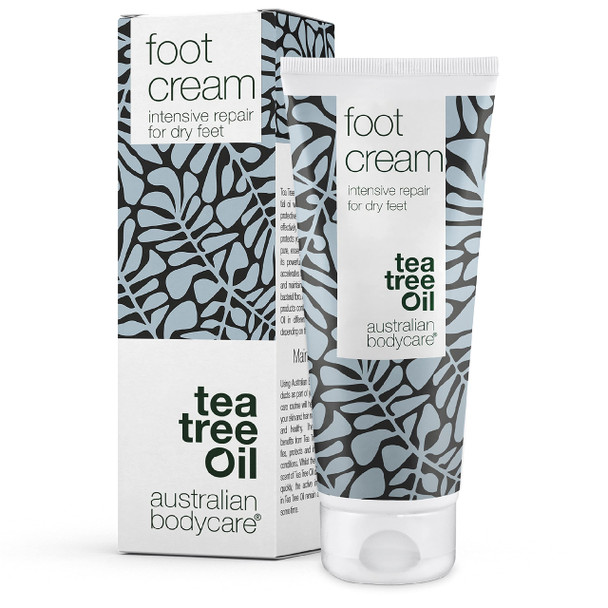 Foot Cream from Australian Bodycare 100ml | Hard Skin Remover for Women & Men | Treatment against Hard, very Dry & Cracked Feet with 10% Urea | Foot Care against Sweaty Feet with Tea Tree Oil