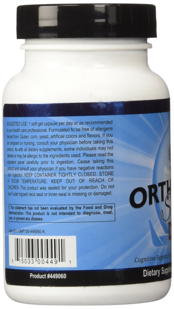 Ortho Molecular - Orthomega Select DHA- 60 Soft Gel Capsules