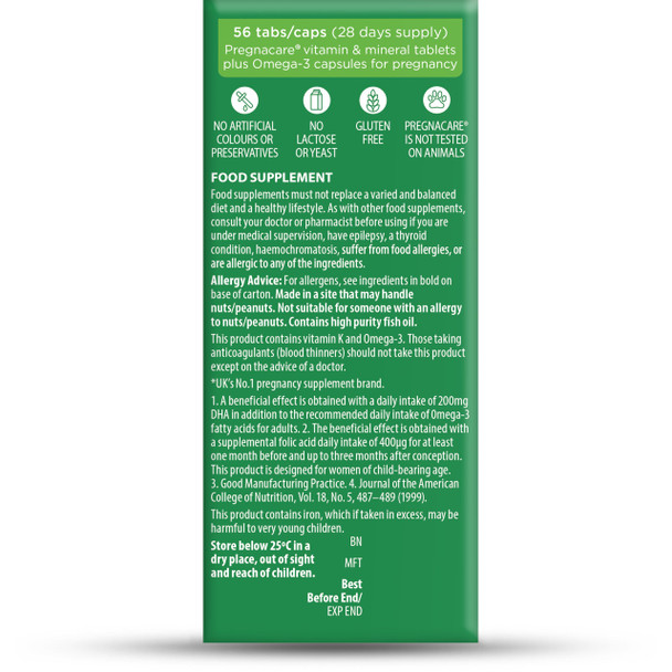 Vitabiotics  Pregnacare Plus 56 Tablets 3pack