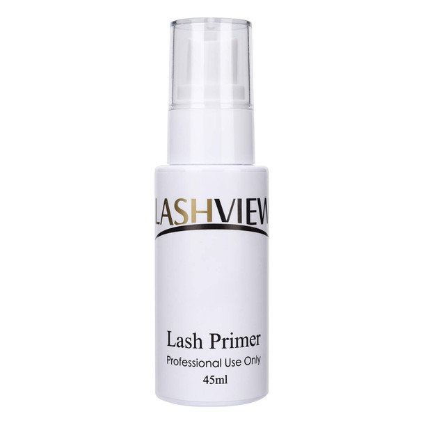 LASHVIEW Lash Primer For Eyelash Extensions, Non-irritating Lash Primer, Dirt Oil Remover Clear,Natural Eyelash Cleaning,Eyelash GraftinPretreatment (45ml)