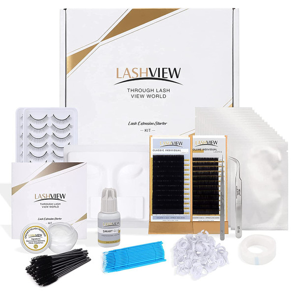 DLZ Eyelash Extension Kit,Eyelash Kit Extension Training Kit