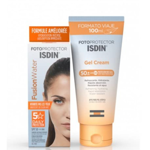 Isdin Fotoprotector Fusion Water Spf50 50Ml + Gel Cream Spf50+ 100Ml