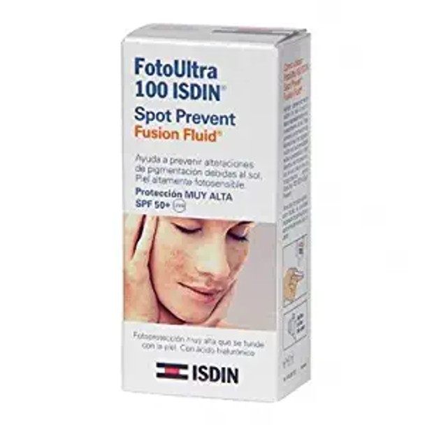 ISDIN FotoUltra Spot Prevent Fusion Fluid SPF50+ (50ml) | Prevents sun spots | Pevents changes in skin pigmentation