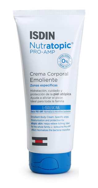 ISDIN Nutratopic®PRO-AMP Emollient body cream (200 ml) | Moisturization and protection for atopic skin