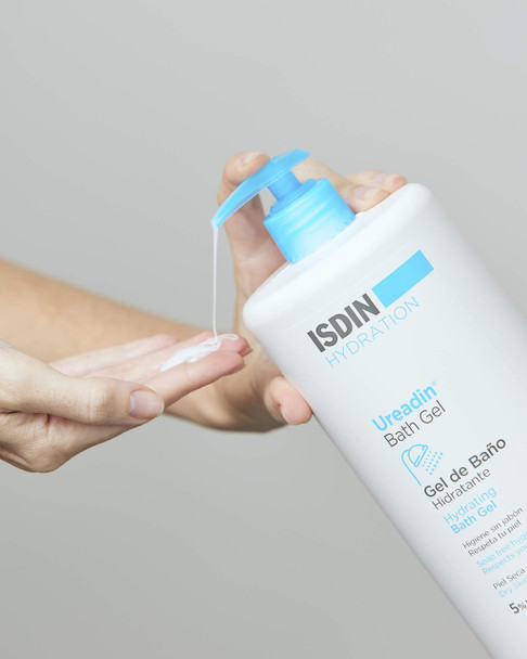 ISDIN Ureadin Bath Gel (1000ml) | Hydrating Shower gel for daily body hygiene of dry skin