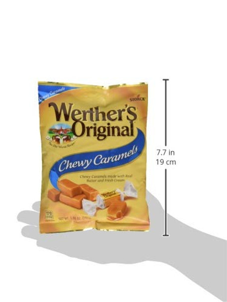 Werther's Original Chewy Caramel Candy,5 Ounce (Pack of 12)