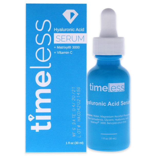 Timeless Hyaluronic Acid Vitamin C Serum 1 oz Unisex, (HAC-1)