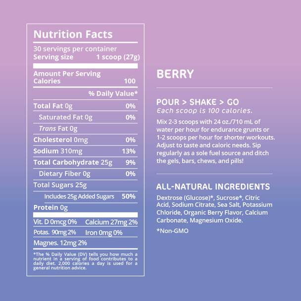 Tailwind Nutrition Endurance Fuel 30 Serving Berry Flavour