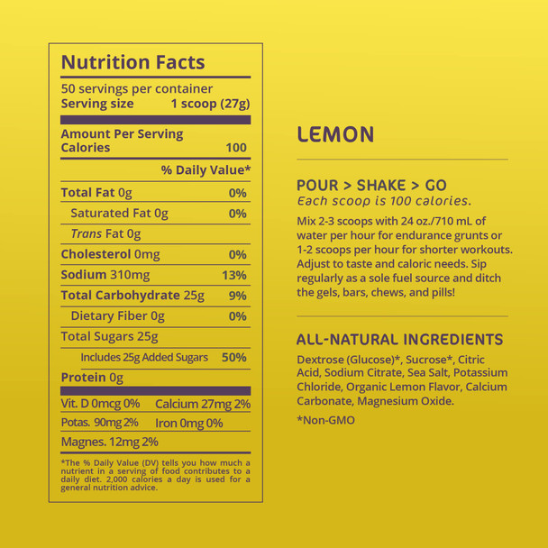 Tailwind Nutrition Endurance Fuel 50 Serving Lemon Flavour