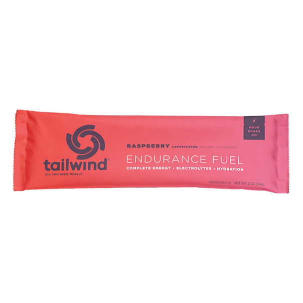 Tailwind Nutrition Endurance Fuel 12 Stick Packs Raspberry Buzz - Caffeinated