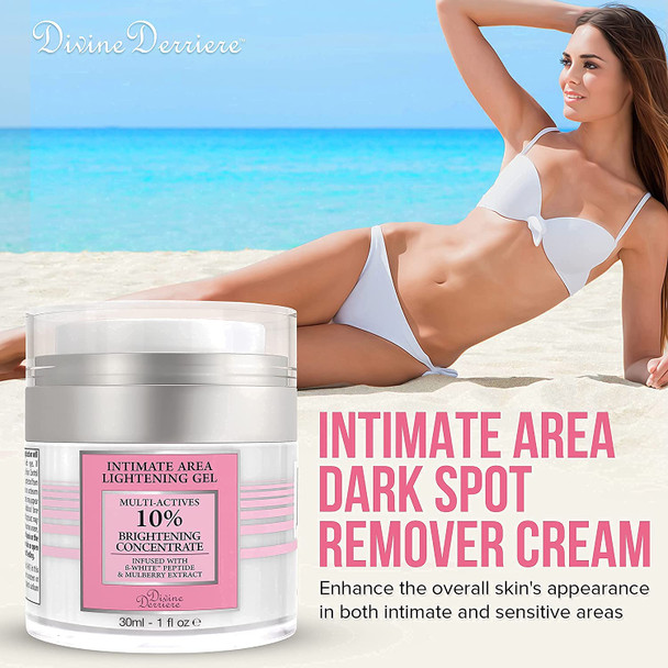 Intimate Skin Lightening Gel for Body and Bikini Area & Ingrown Hair Eliminator Serum Provides the Most Effective Combination For Fading Dark Spots & Removing Ingrown Hairs