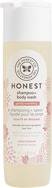 The Honest Company Nourish Shampoo + Body Wash and Lotion Duo Sweet Almond - 10.0 Fl Oz, 8.5 Fl Oz