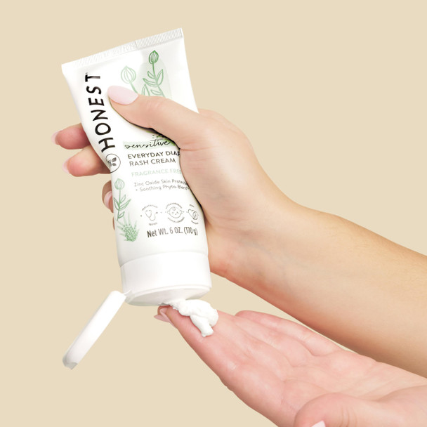 Honest Diaper Rash Cream 2.5 Ounce (3 Bottles)