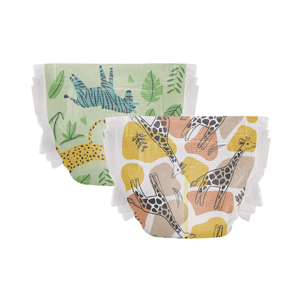 HONEST Box Clean Conscious Diapers Summer Seasonal, Stripe Safari & Seeing Spots, Size 4, 60ct