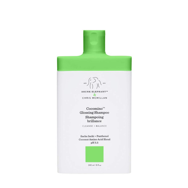 Drunk Elephant Cocomino Glossing Shampoo. Sulfate-Free and Color-Safe Gentle Shampoo for Hair and Scalp. (8 fluid ounces)