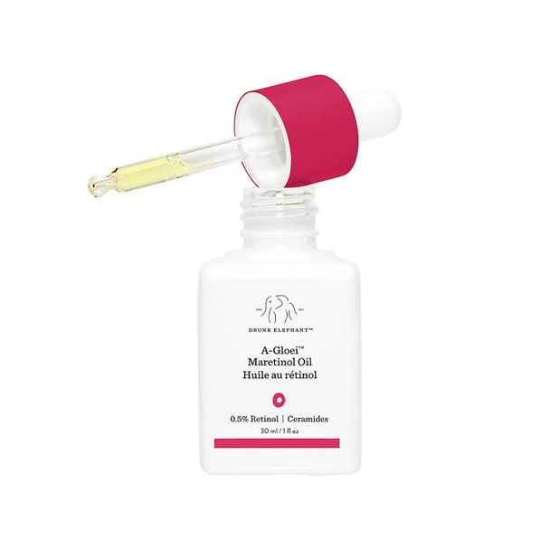 Drunk Elephant A-Gloei Maretinol Oil with Virgin Marula Oil. Anti-Wrinkle Treatment for Youthful Looking Skin. 1 Ounce.