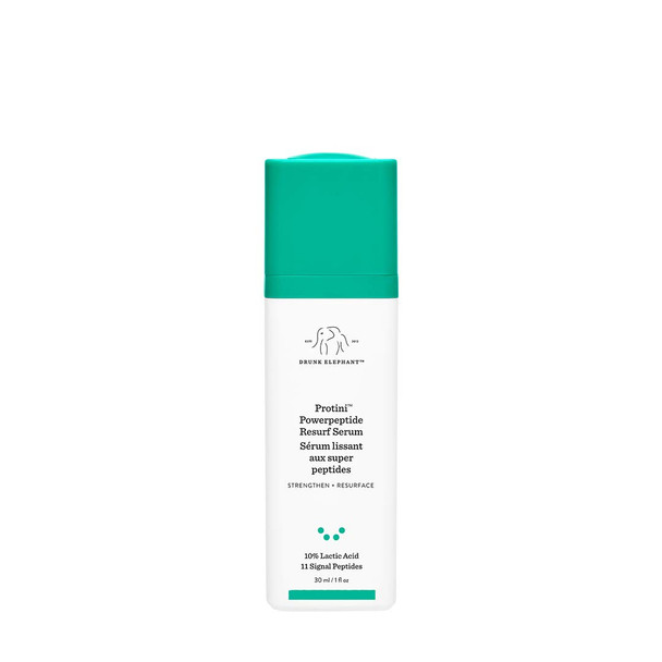 Drunk Elephant Protini Powerpeptide Resurf Serum. Strengthen and Resurface Face Serum with 10% Lactic Acid and 11 Signal Peptides (1 Ounce/30 Milliliters)