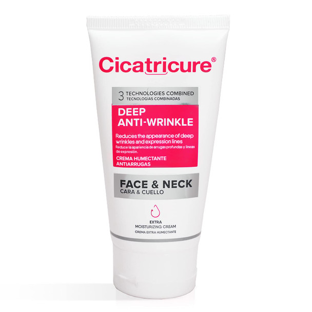 Cicatricure Anti Wrinkle Face & Neck Cream, 3-in-1 Facial Moisturizer with Retinol, Vitamin E & Q Acetyl 10, Hydrating Anti Aging Skin Care, 2.1 Ounces