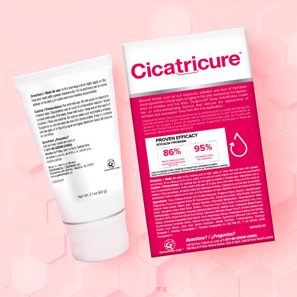 Cicatricure Anti Wrinkle Face & Neck Cream, 3-in-1 Facial Moisturizer with Retinol, Vitamin E & Q Acetyl 10, Hydrating Anti Aging Skin Care, 2.1 Ounces
