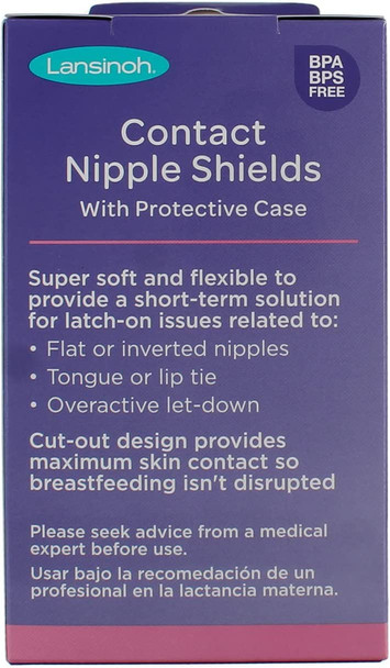 Lansinoh Contact Nipple Shields, 2 Count (3 Pack)