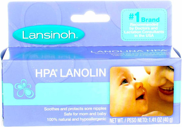 Lansinoh HPA Lanolin for Breastfeeding Mothers, 40 Grams, 1.41 Oz. (Pack of 3)