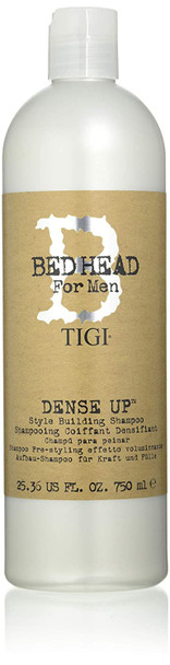 Bed Head for Men by Tigi Dense Up Mens Thickening Style Building Shampoo 750 ml