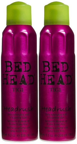 TIGI Bedhead Headrush Shine Spray, 5.3 oz, 2 pk