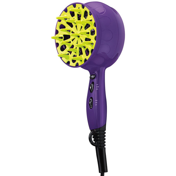 Bed Head Curls in Check 1875 Watt Diffuser Hair Dryer, Purple, 1 Count (Pack of 1)