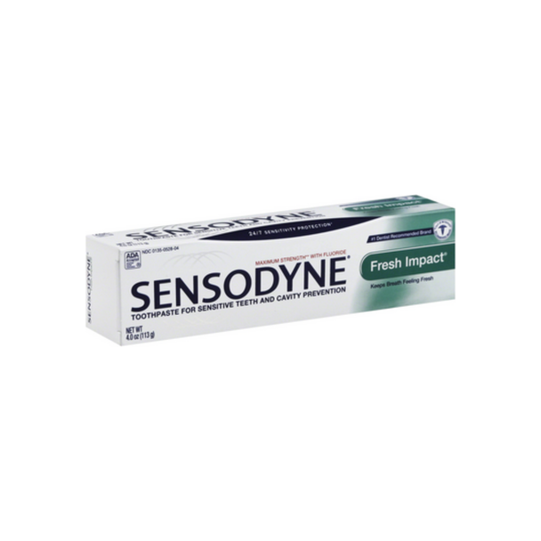 Sensodyne Fluoride Toothpaste, Fresh Impact 4 oz