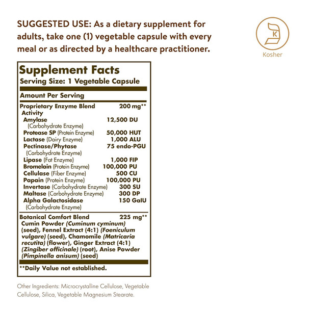 Solgar  Comfort Zone Digestive Complex, 90 Vegetable Capsules