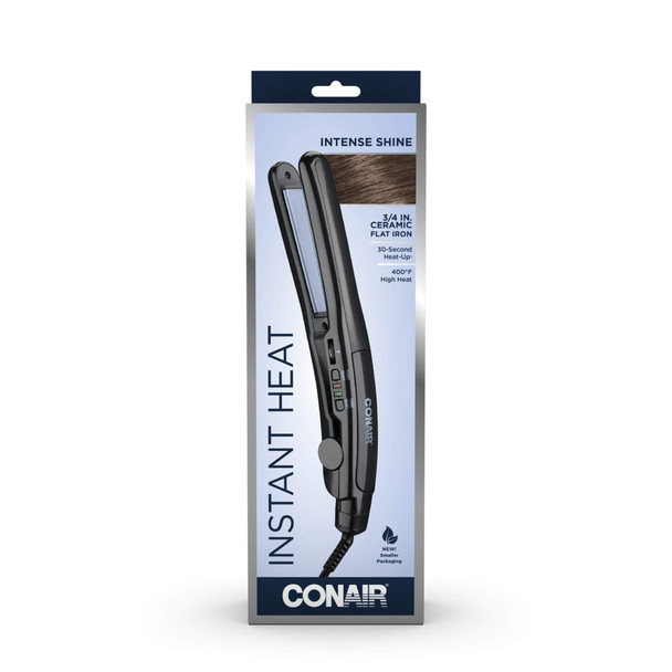 Conair Instant Heat Ceramic Flat Iron, 3/4 Inch