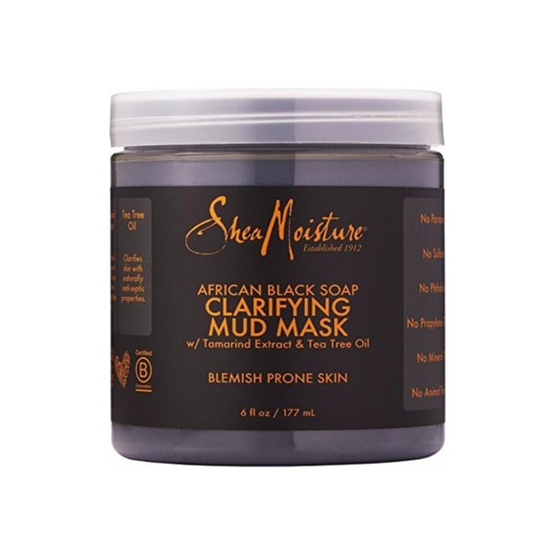 Shea Moisture African Black Soap Clarifying Mud Mask 6 oz