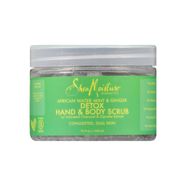 Shea Moisture African Water Mint & Ginger Hand & Body Scrub 12 oz