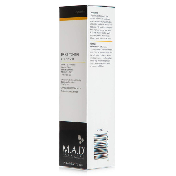 M.A.D Skincare Brightening Cleanser 6.75 oz.