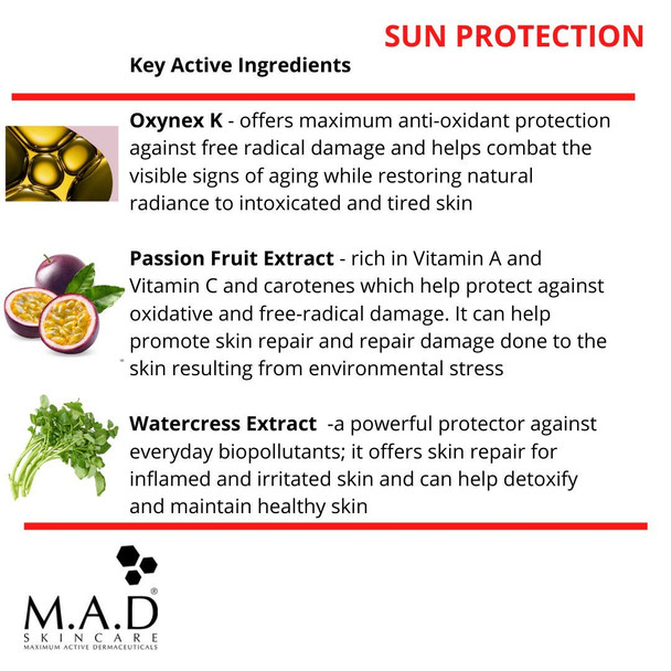 M.A.D SKINCARE SOLAR PROTECTION: Hyper Sheer SPF 50 Water Resistant Body Sunscreen - 120g