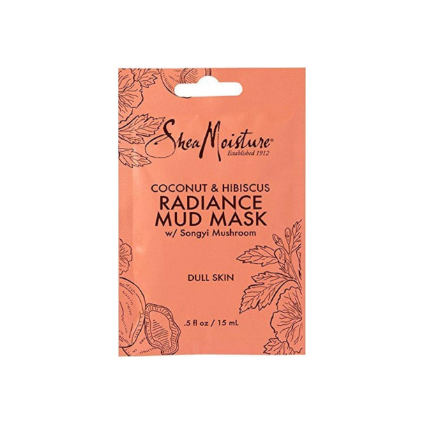 Shea Moisture Coconut & Hibiscus Radiance Mud Mask 0.5 oz