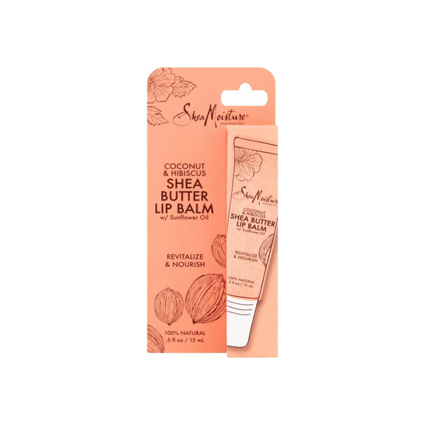 Shea Moisture Coconut & Hibiscus Shea Butter Lip Balm  0.5 oz