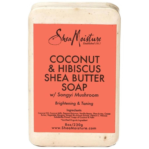 Shea Moisture Coconut & Hibiscus Shea Butter Soap 8 oz