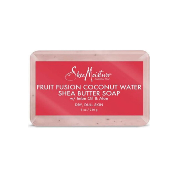 Shea Moisture Fruit Fusion Coconut Water Energizing Shea Butter Bar Soap 8 Oz