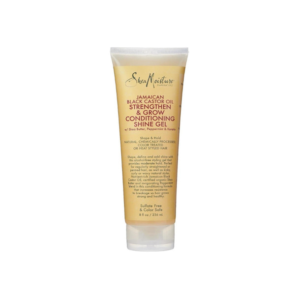 Shea Moisture Jamaican Black Castor Oil Strengthen & Grow Conditioning Shine Gel for Unisex, 8 oz