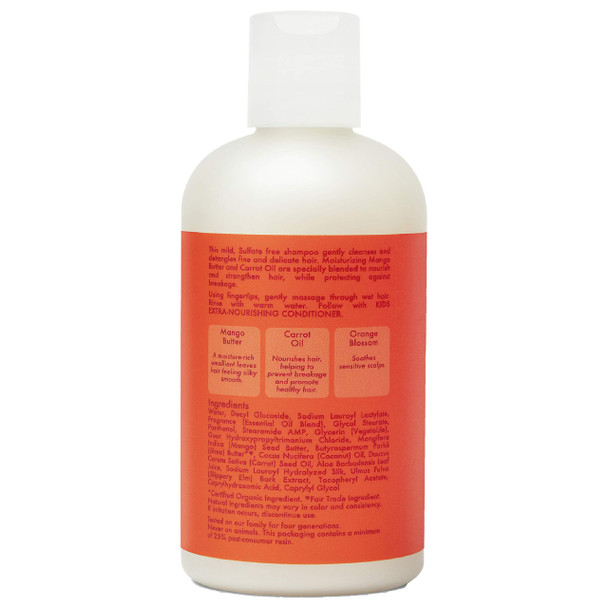 Shea Moisture  Kids Extra-Nourishing Shampoo, Mango & Carrot 8 oz