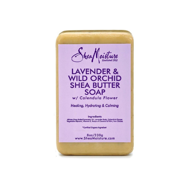 Shea Moisture Lavender & Wild Orchid Shea Butter Soap 8 oz