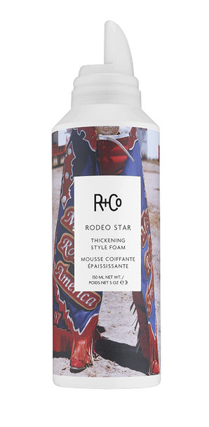 R+Co Rodeo Star Thickening Foam, Adds Dramatic Volume to Fine to Medium Hair