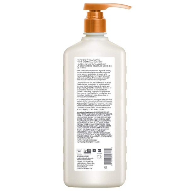 Andalou Naturals Argan Oil and Shea Moisture Rich Shampoo, Value Size, 32 Fl Oz