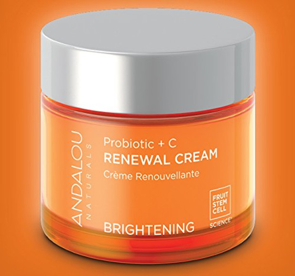 Andalou Naturals Probiotic + C Renewal Cream, Probiotic Plus, C, Ivory, Probiotic Plus C, 1.7 Oz