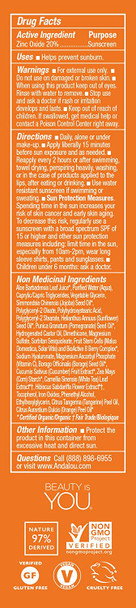 Andalou Naturals Vitamin C BB Beauty Balm Sheer Tint SPF 30 Ounce, 2 Fl Oz
