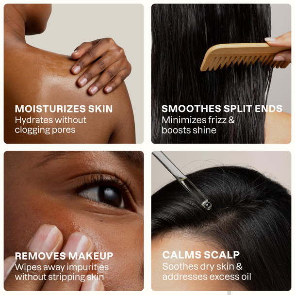 Cliganic Organic Jojoba Oil, 100% Pure (4oz) | Moisturizing for Face, Hair, Skin & Nails | Natural Cold Pressed Hexane Free | Base Carrier Oil